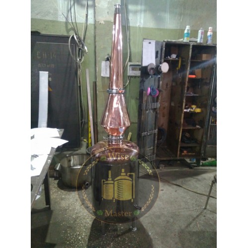 Перегінний куб із мідним шоломом